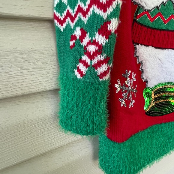 99 Jane Street Red and Green Polar Bear Holiday Sweater Size S - Picture 6 of 9